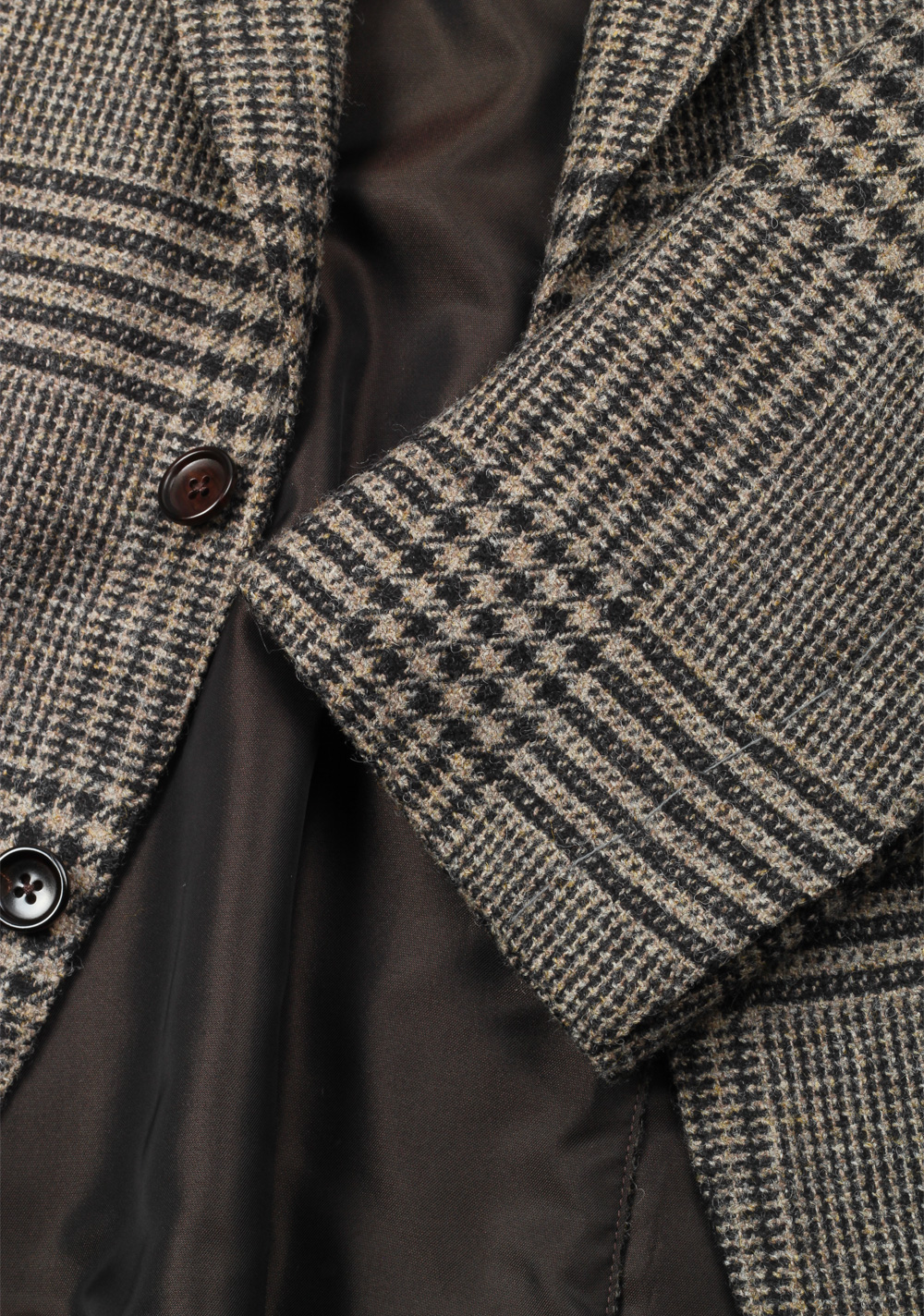 TOM FORD Shelton Checked Brown Sport Coat Size 54 / 44R U.S. In Wool Cashmere | Costume Limité