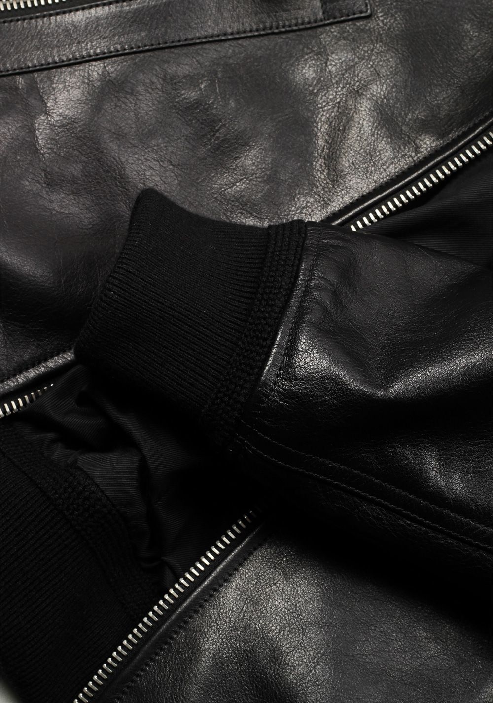 TOM FORD Black Leather Jacket Coat Size 52 / 42R U.S. Outerwear | Costume Limité