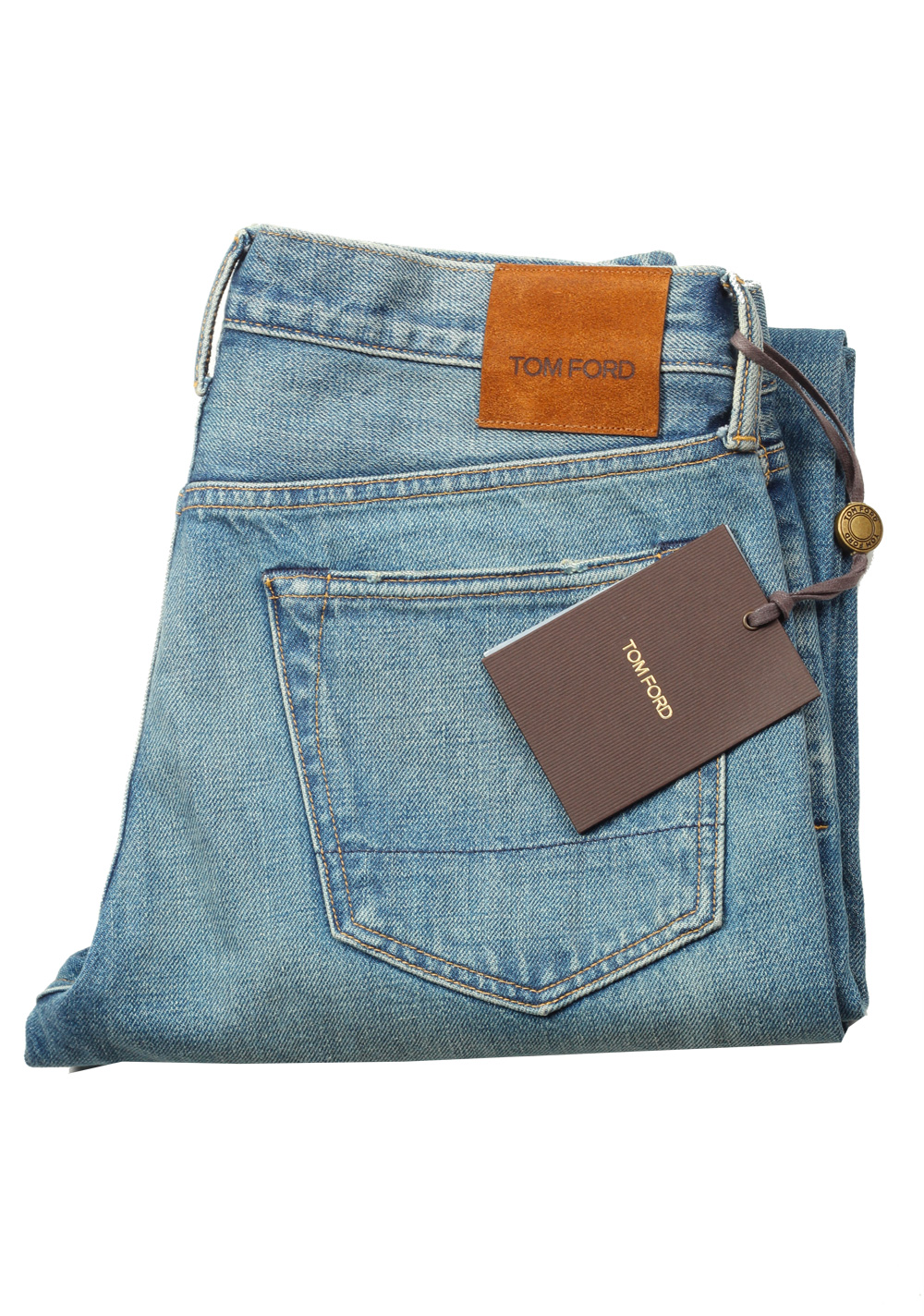 TOM FORD Blue Straight Jeans TFD002 Size 47 / 31 U.S. | Costume Limité