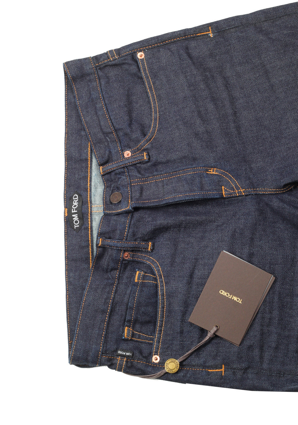 TOM FORD Blue Straight Jeans TFD002 Size 52 / 36 U.S. | Costume Limité