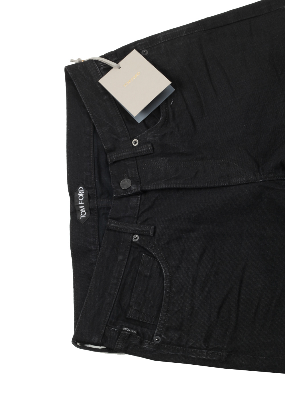 TOM FORD Black Straight Jeans TFD002 Size 48 / 32 U.S. | Costume Limité