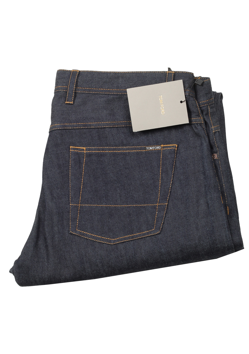 TOM FORD Blue Straight Jeans TFD003 Size 54 / 38 U.S. | Costume Limité