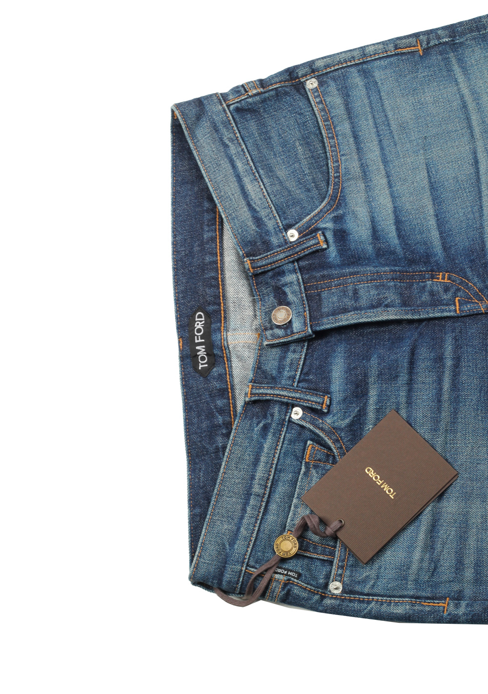 TOM FORD Blue Straight Jeans TFD002 Size 50 / 34 U.S. | Costume Limité