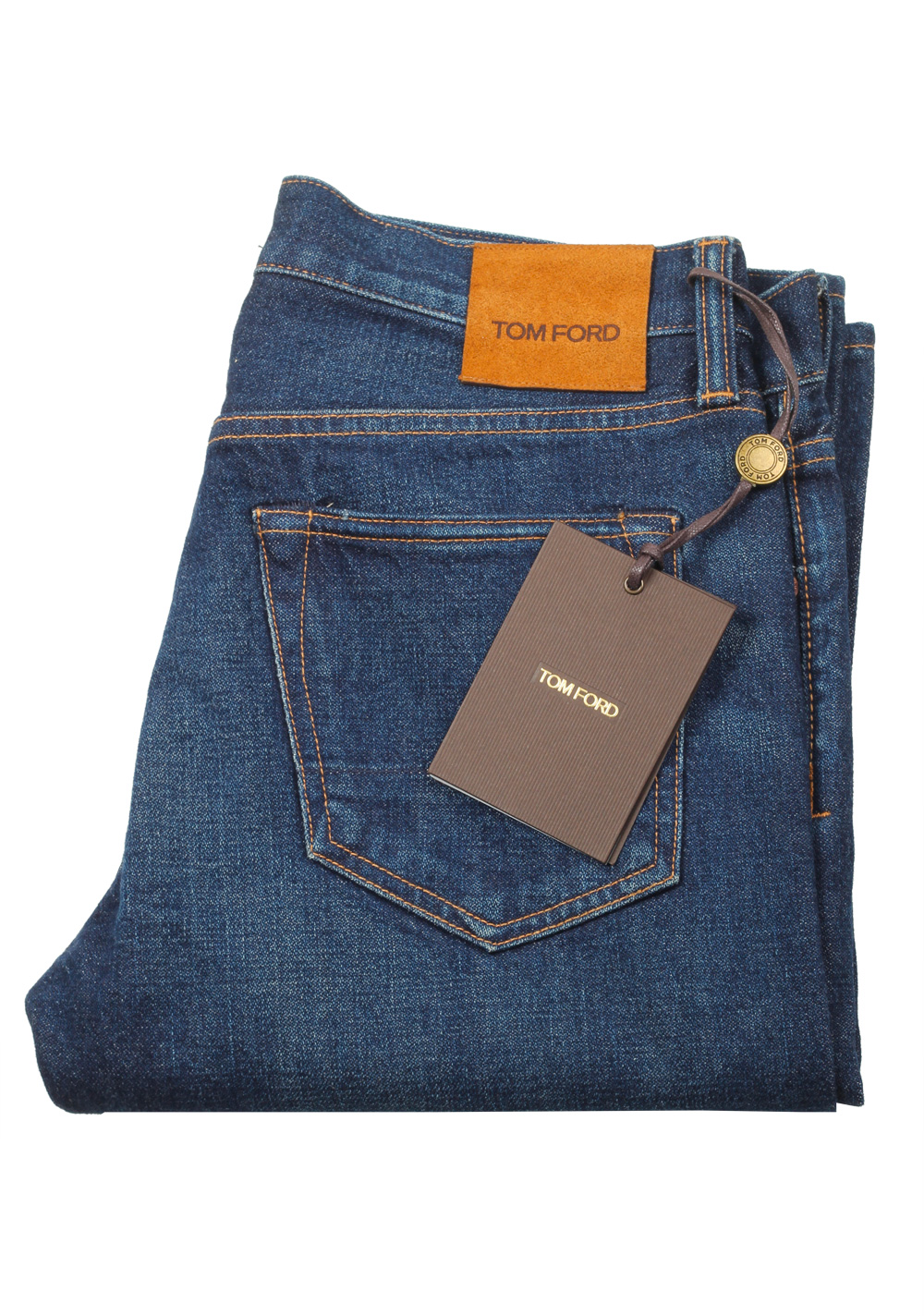 TOM FORD Blue Straight Jeans TFD002 Size 46 / 30 U.S. | Costume Limité