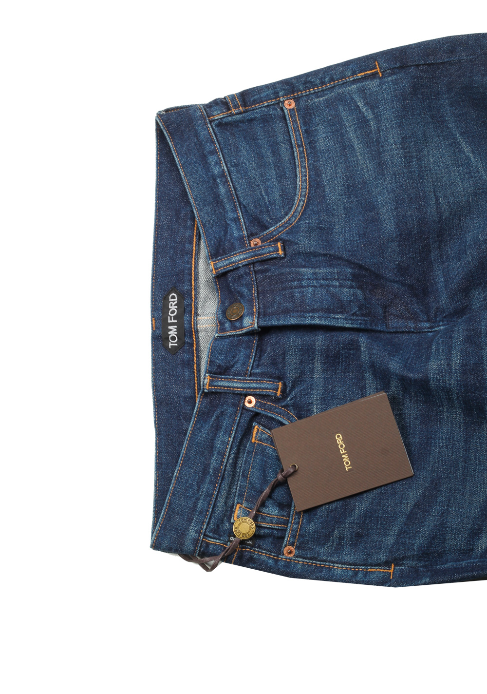 TOM FORD Blue Straight Jeans TFD002 Size 46 / 30 U.S. | Costume Limité