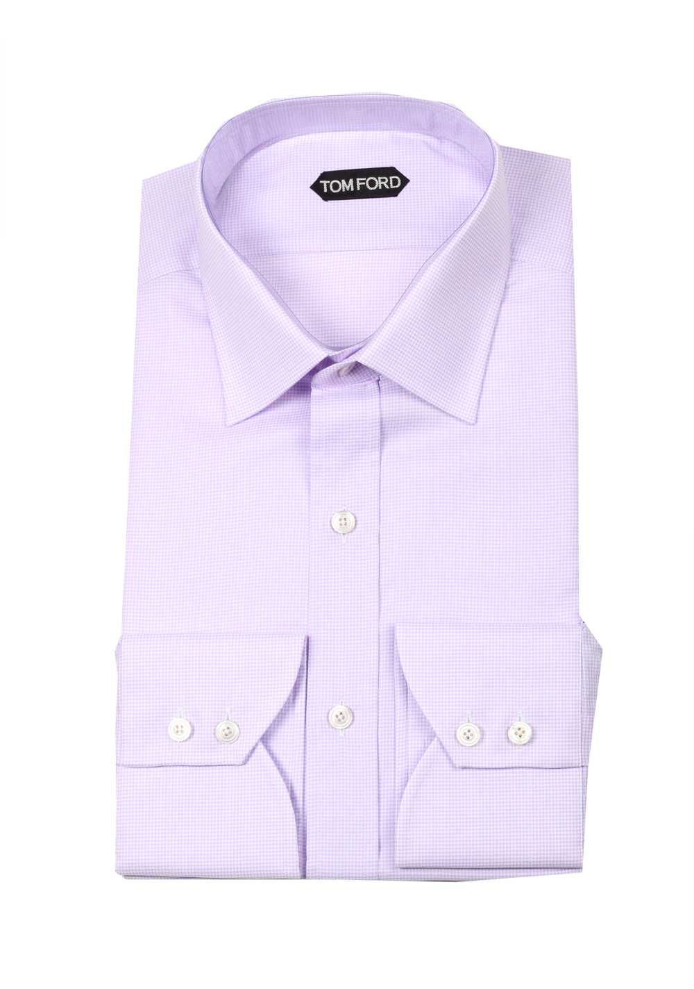 TOM FORD Patterned Lilac Dress Shirt Size 44 / 17,5 U.S. | Costume Limité