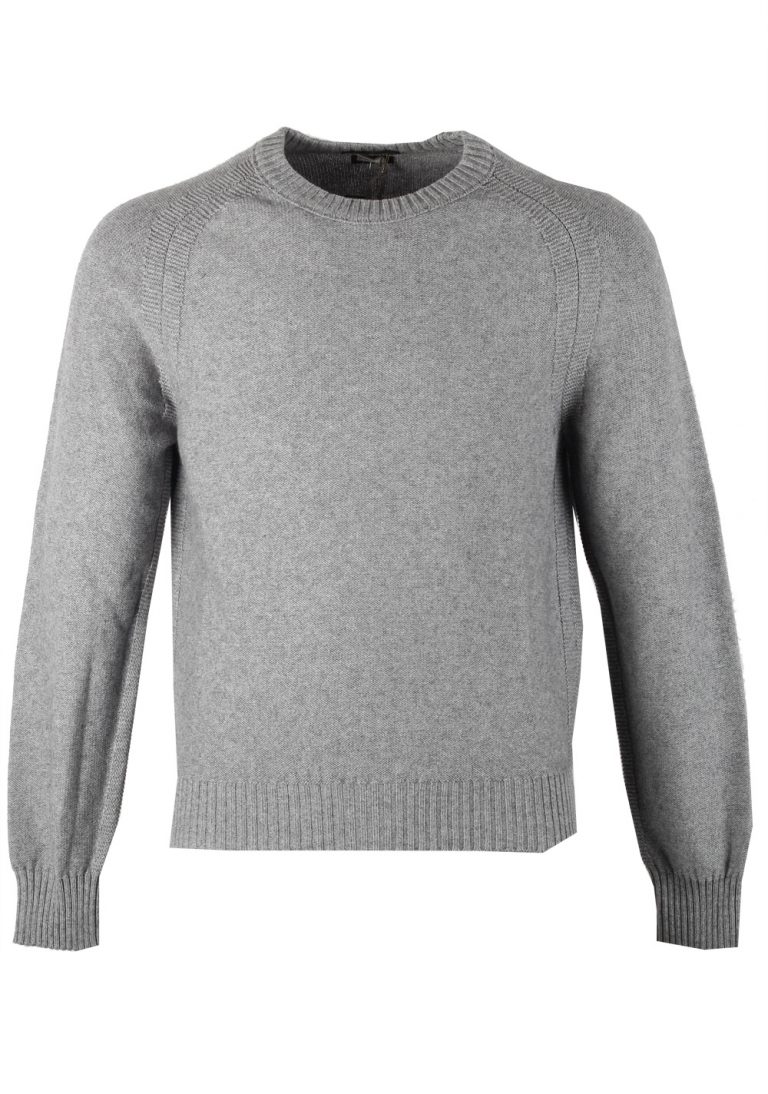 TOM FORD Gray Crew Neck Sweater Size 48 / 38R U.S. In Cashmere Blend - thumbnail | Costume Limité