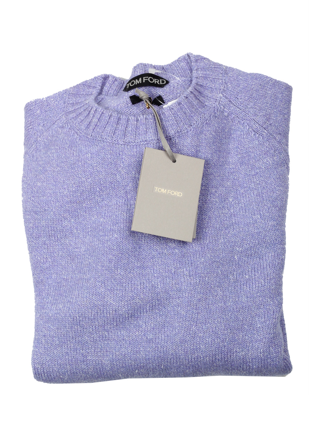 TOM FORD Lilac Crew Neck Sweater Size 48 / 38R U.S. In Cashmere Blend | Costume Limité