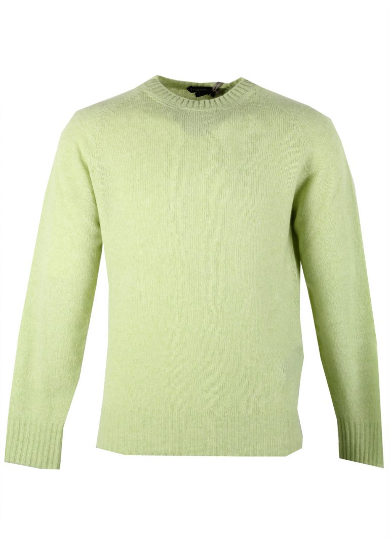 TOM FORD Green Crew Neck Sweater Size 48 / 38R U.S. In Cashmere Blend - thumbnail | Costume Limité