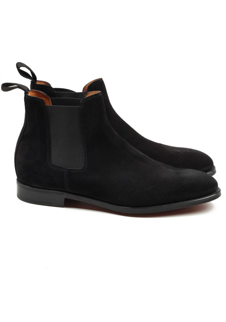 John Lobb Lawry Black Chelsea Boot Shoes Size 7 UK / 8 U.S. On 8695 Last - thumbnail | Costume Limité