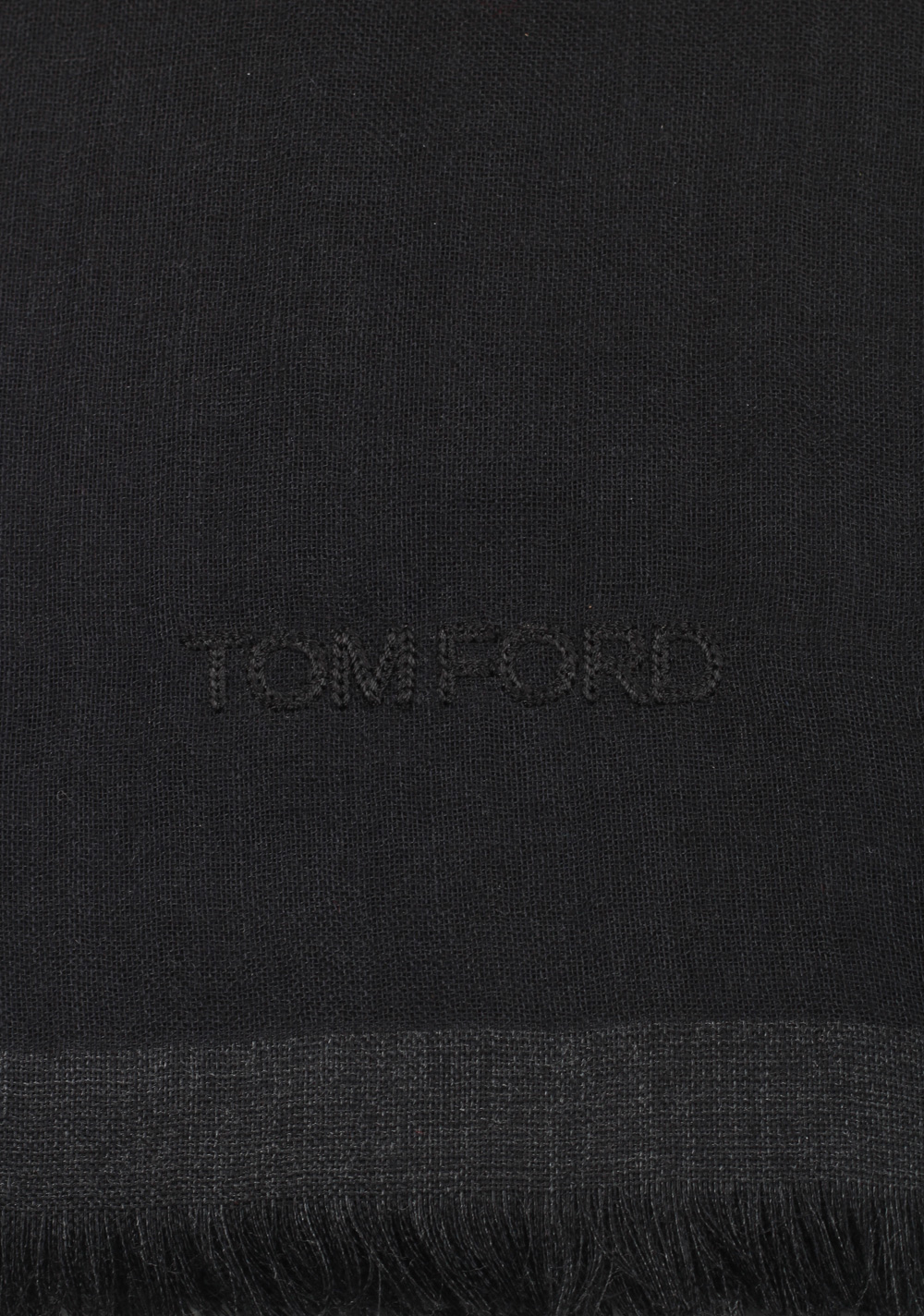 Tom Ford Black Cashmere Silk Signature Scarf 75″ / 24″ | Costume Limité