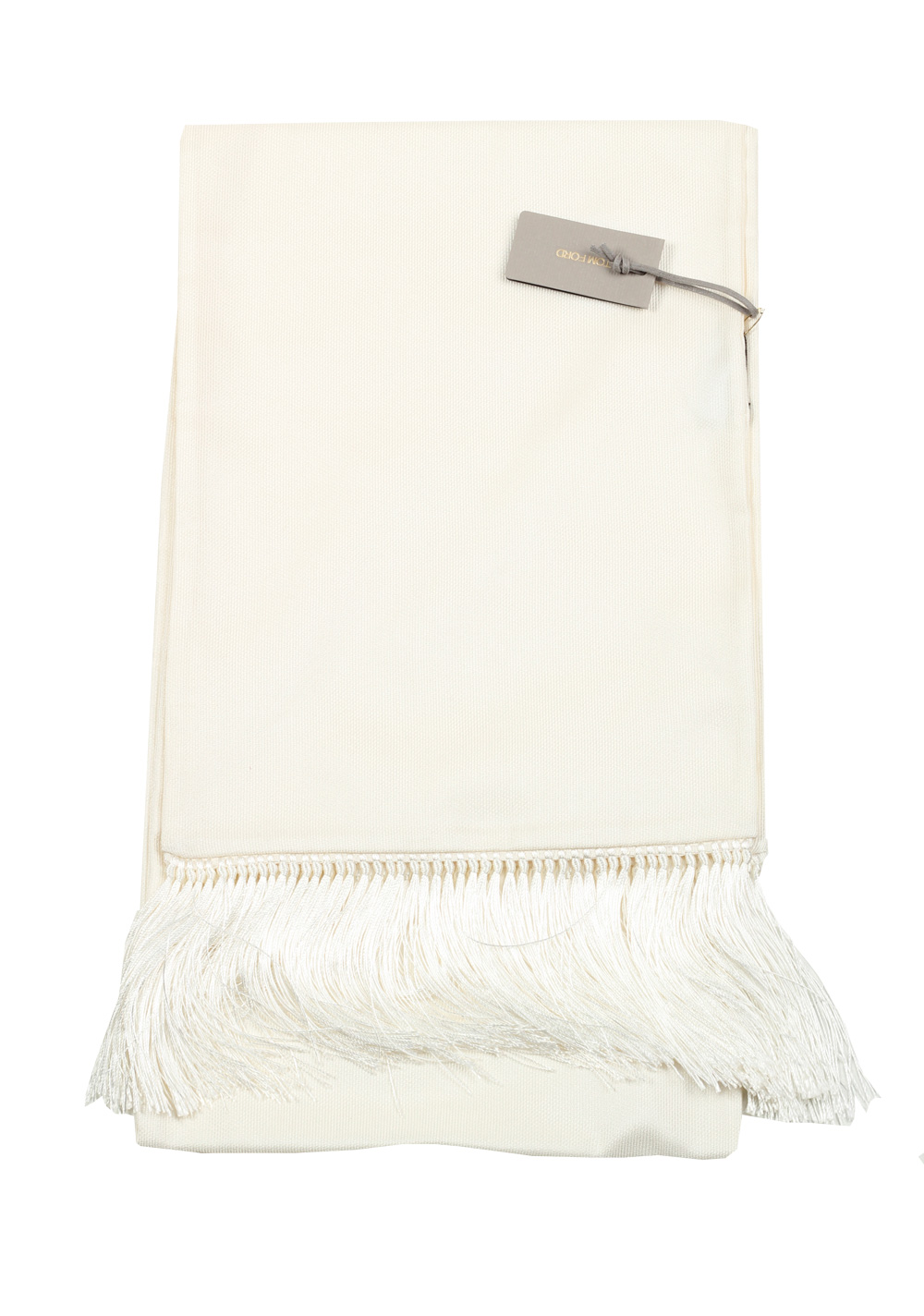 Tom Ford Ivory Silk Signature Scarf 60″ / 14″ | Costume Limité