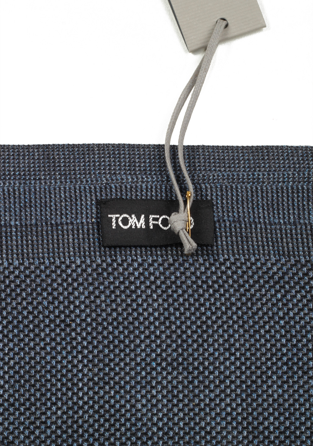 Tom Ford Blueish Gray Silk Signature Scarf 70″ / 22″ | Costume Limité