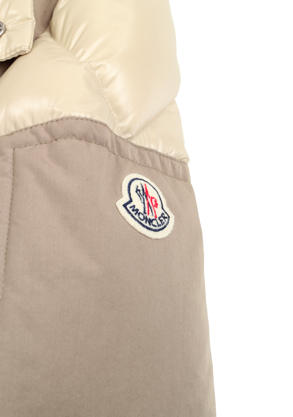 Moncler Beige Frey Down Quilted Jacket Coat Size 4 / L / 52 / 42 U.S. | Costume Limité