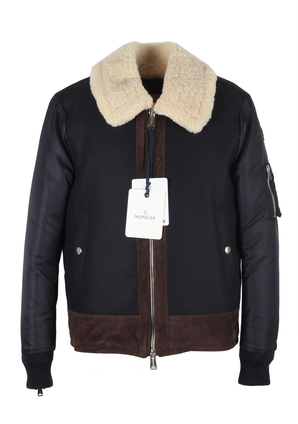 Moncler Blue Plovan Wool Cashmere Blend Jacket Coat Size 3 / M / 50 / 40 U.S. | Costume Limité