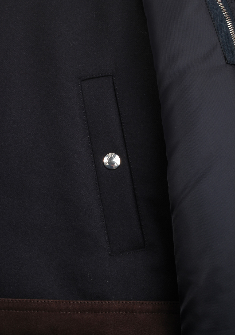 Moncler Blue Plovan Wool Cashmere Blend Jacket Coat Size 2 / M / 48 / 38 U.S. | Costume Limité