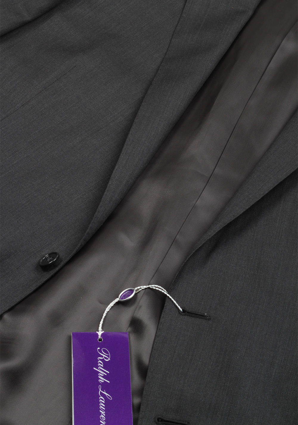 Ralph Lauren Purple Label Gray Suit Size 52 / 42R U.S. In Wool | Costume Limité