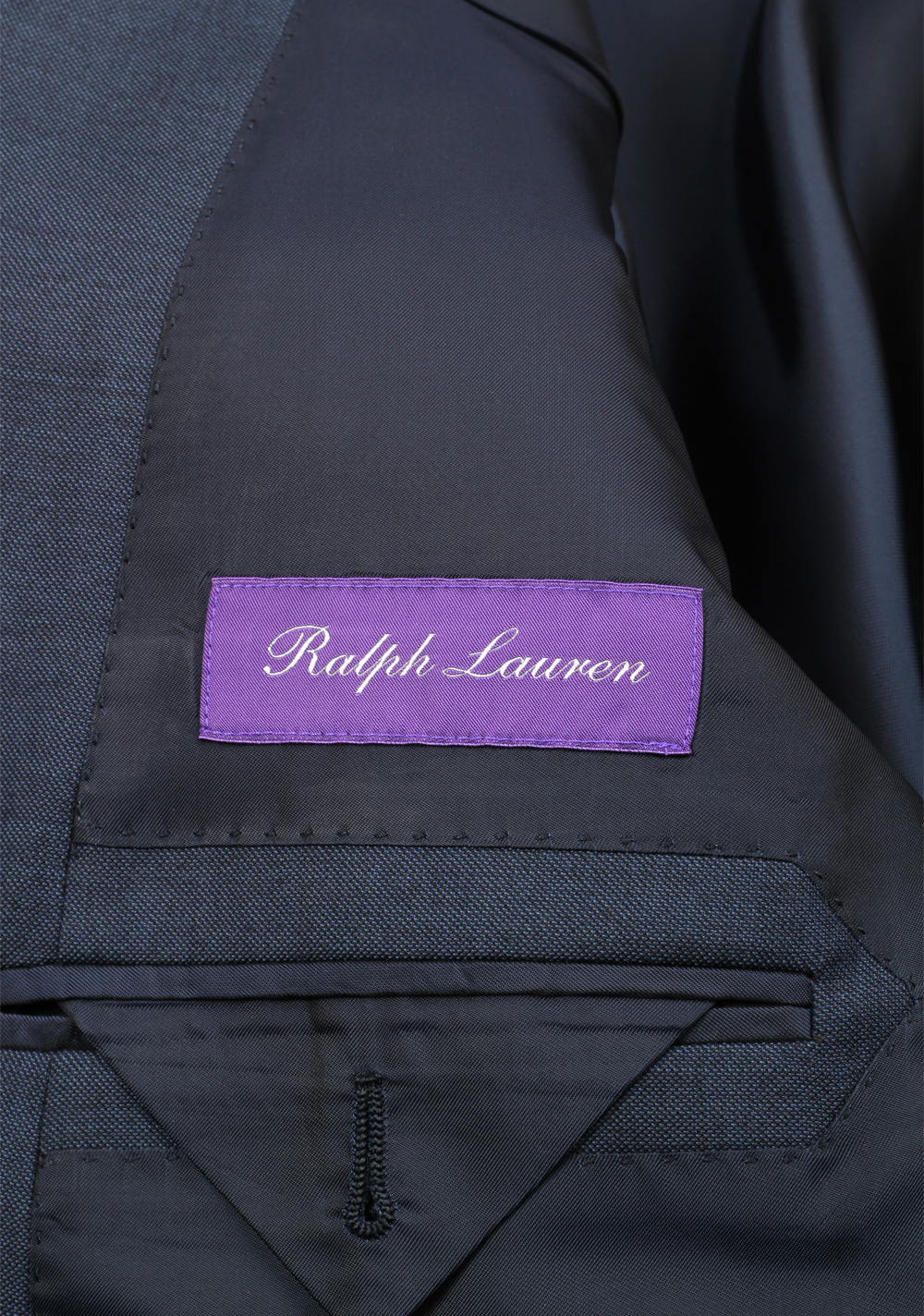 Ralph Lauren Purple Label Blue Suit Size 58 / 48R U.S. In Wool | Costume Limité
