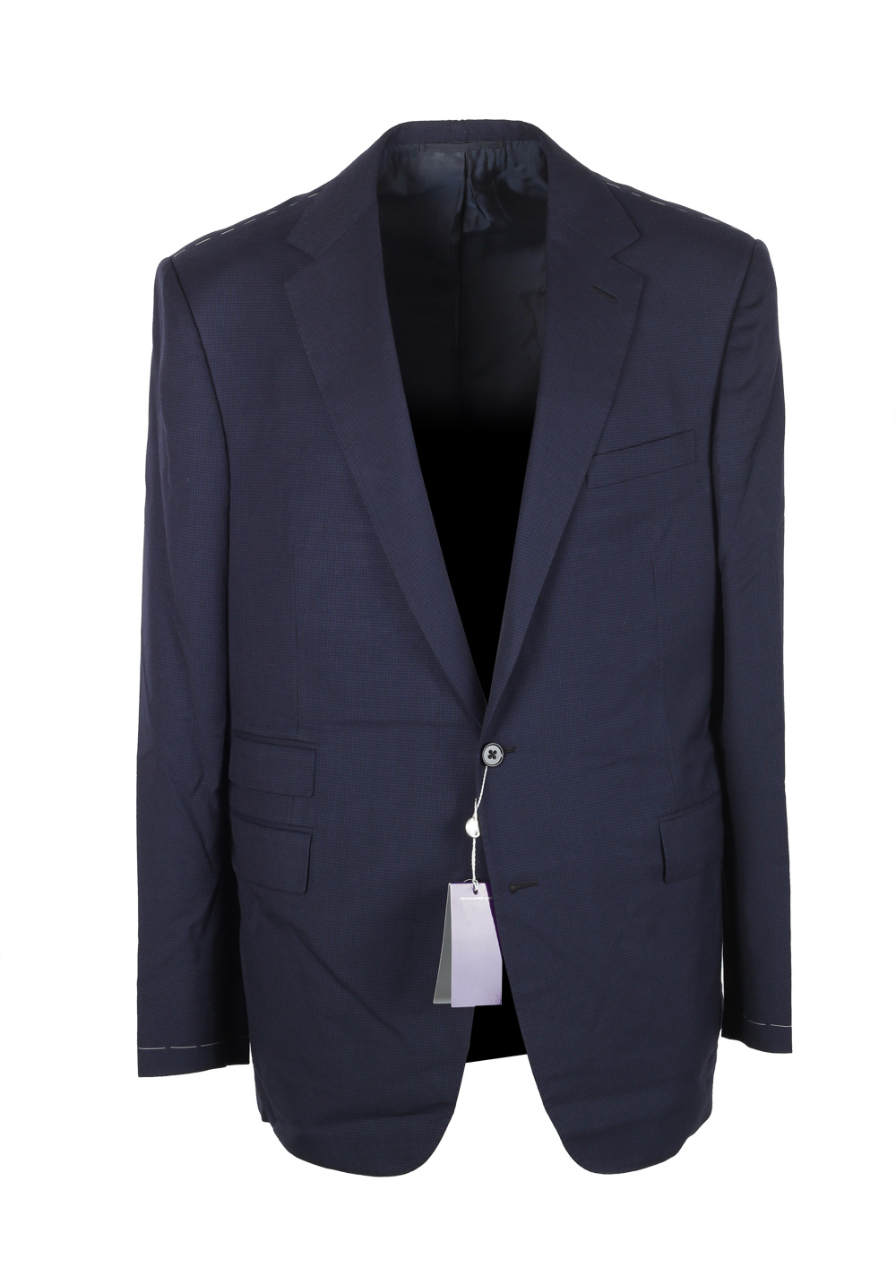 Ralph Lauren Purple Label Blue Suit Size 54 / 44 U.S. In Wool Cashmere | Costume Limité