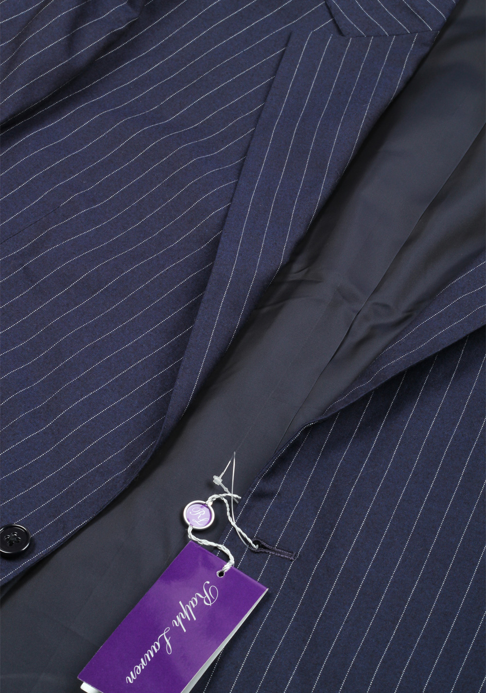 Ralph Lauren Purple Label Blue Suit Size 54 / 44 U.S. In Wool | Costume Limité