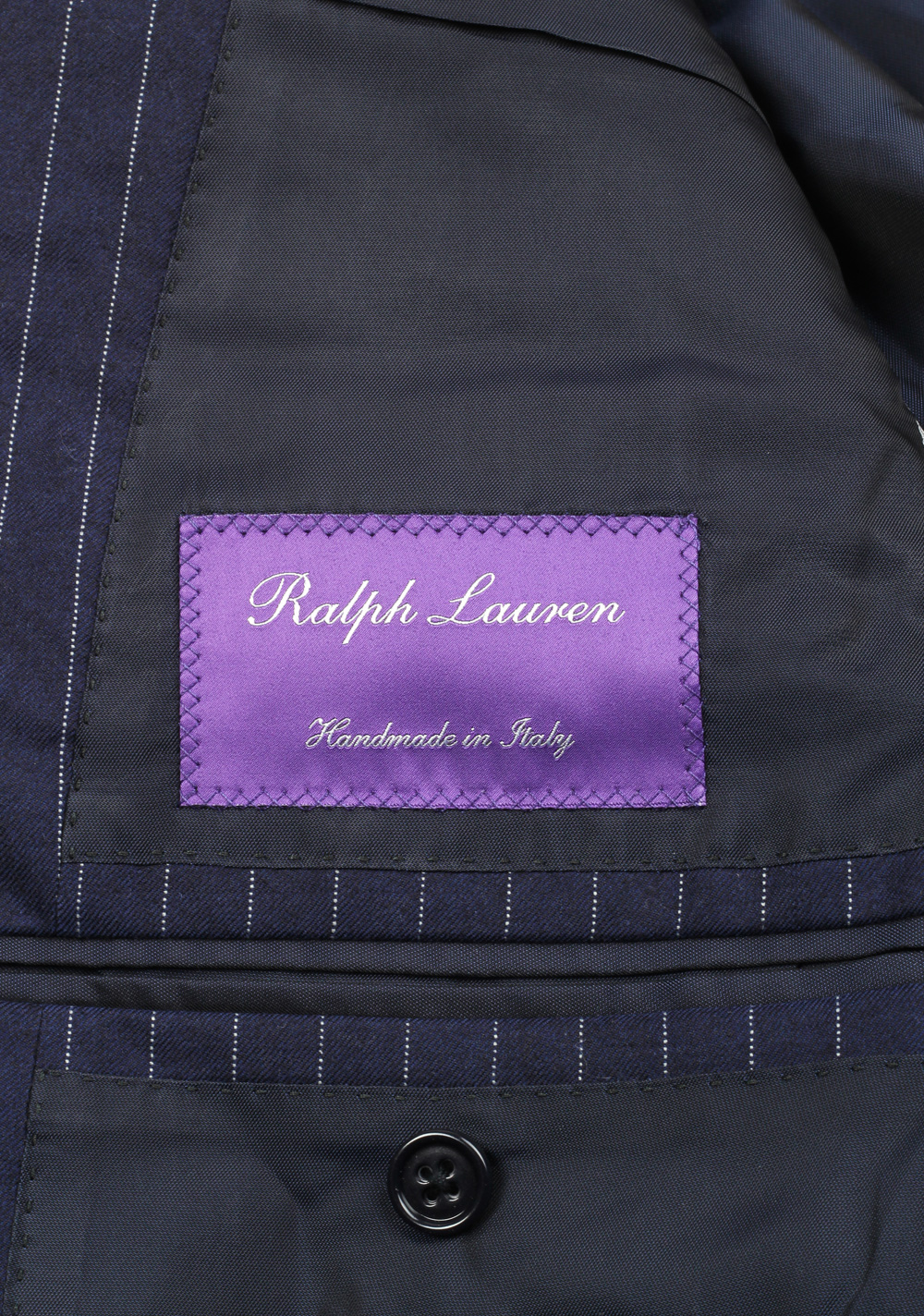 Ralph Lauren Purple Label Blue Suit Size 54 / 44 U.S. In Wool | Costume Limité