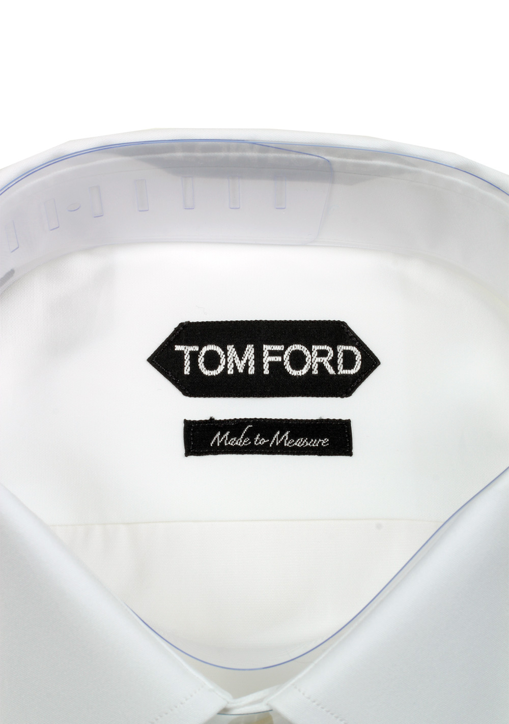TOM FORD White Signature Dress Shirt Barrel Cuffs | Costume Limité