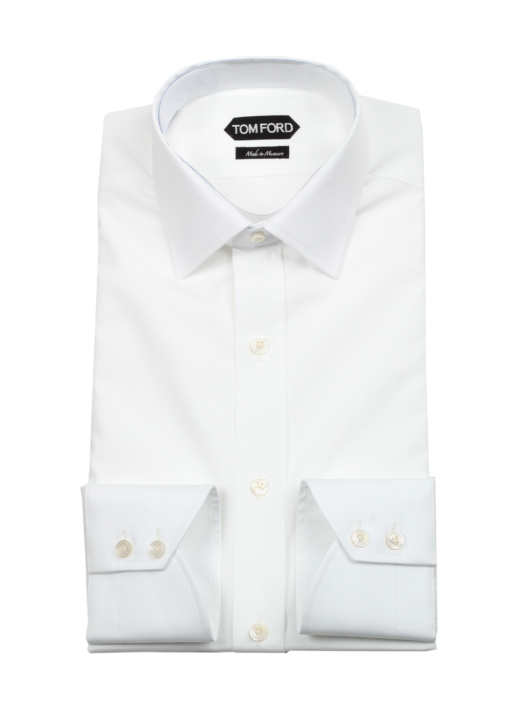 TOM FORD White Signature Dress Shirt French Cuffs | Costume Limité