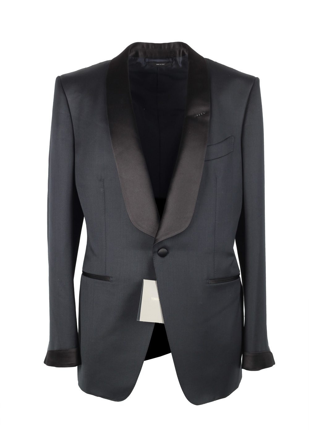 TOM FORD O’Connor Midnight Blue Tuxedo Suit Size 44 / 34R U.S. Shawl Collar Fit Y | Costume Limité