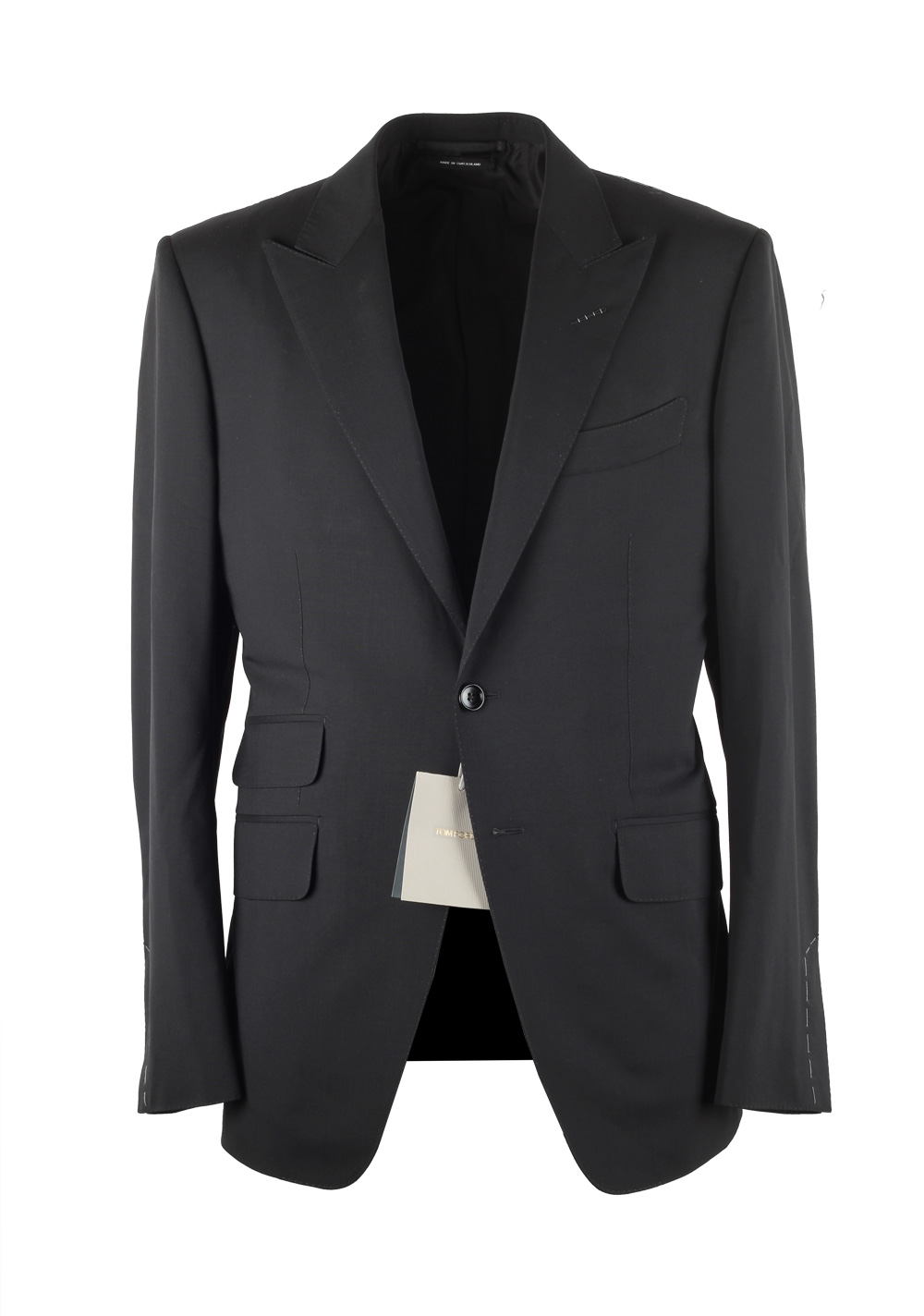 TOM FORD O’Connor Black Suit Size 48C / 38S U.S. Wool Silk Fit Y | Costume Limité