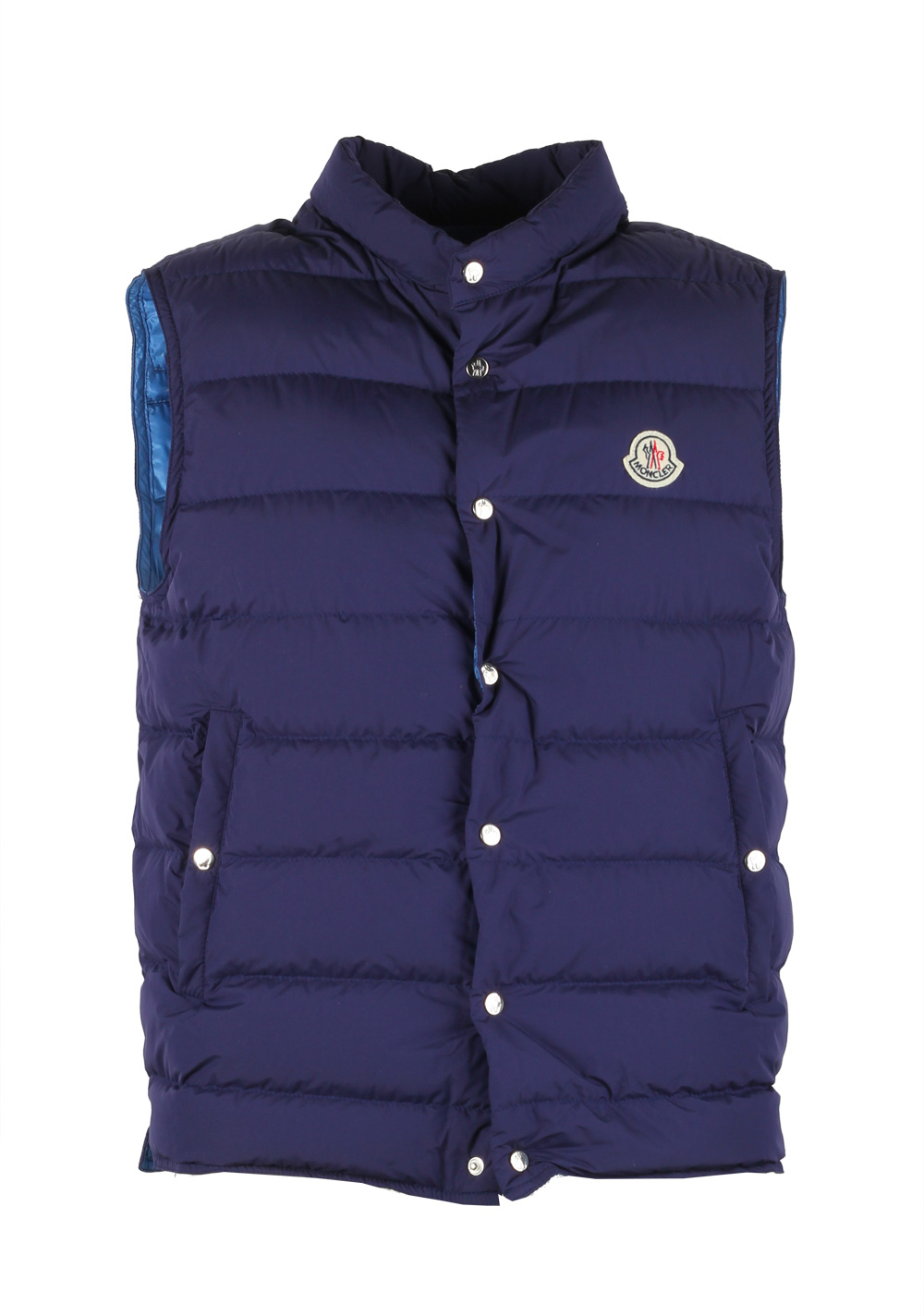 Moncler Blue Febe Gilet Vest Size 4 / L / 52 / 42 U.S. | Costume Limité