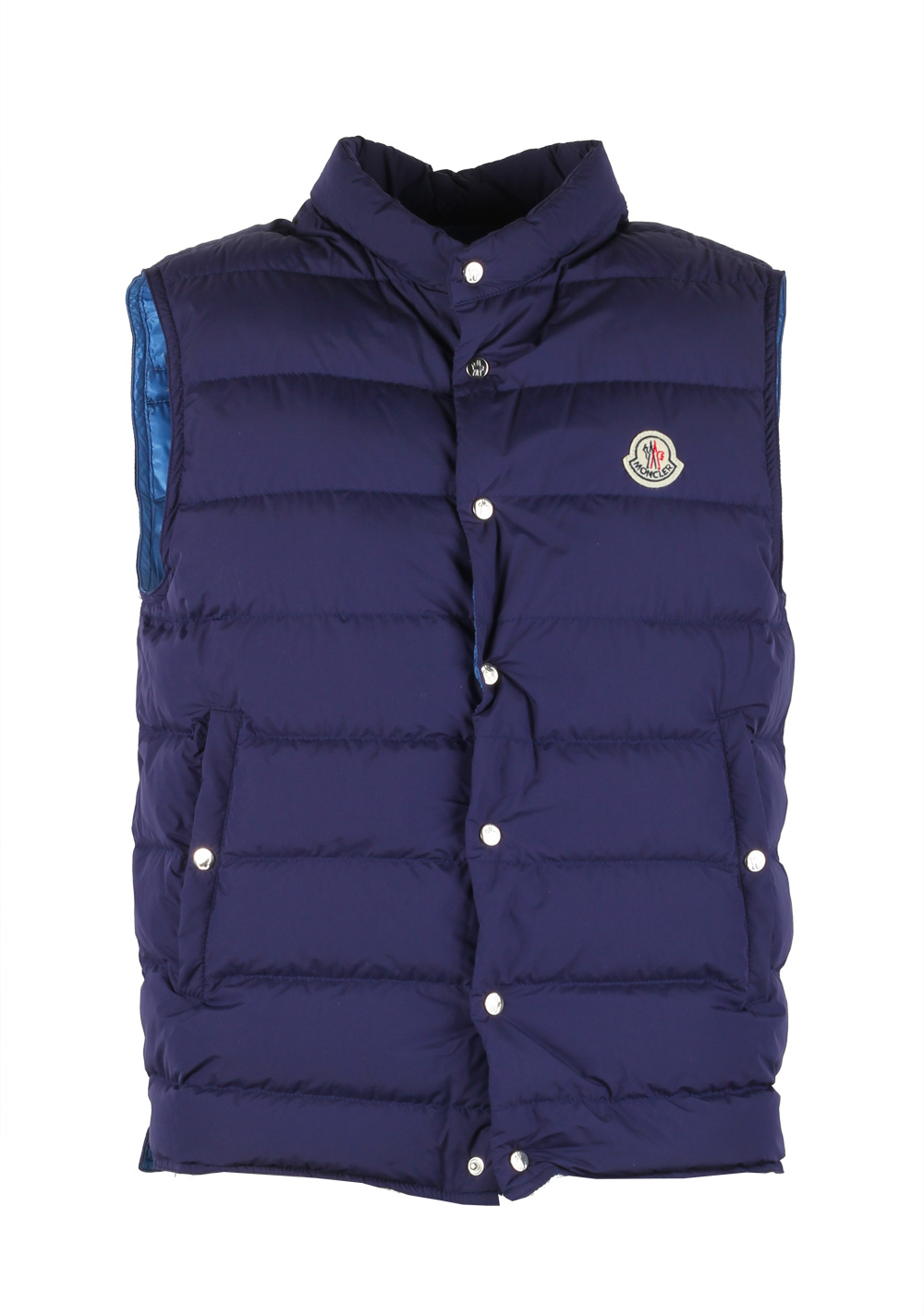 Moncler Blue Febe Gilet Vest Size 2 / M / 48 / 38R U.S. | Costume Limité