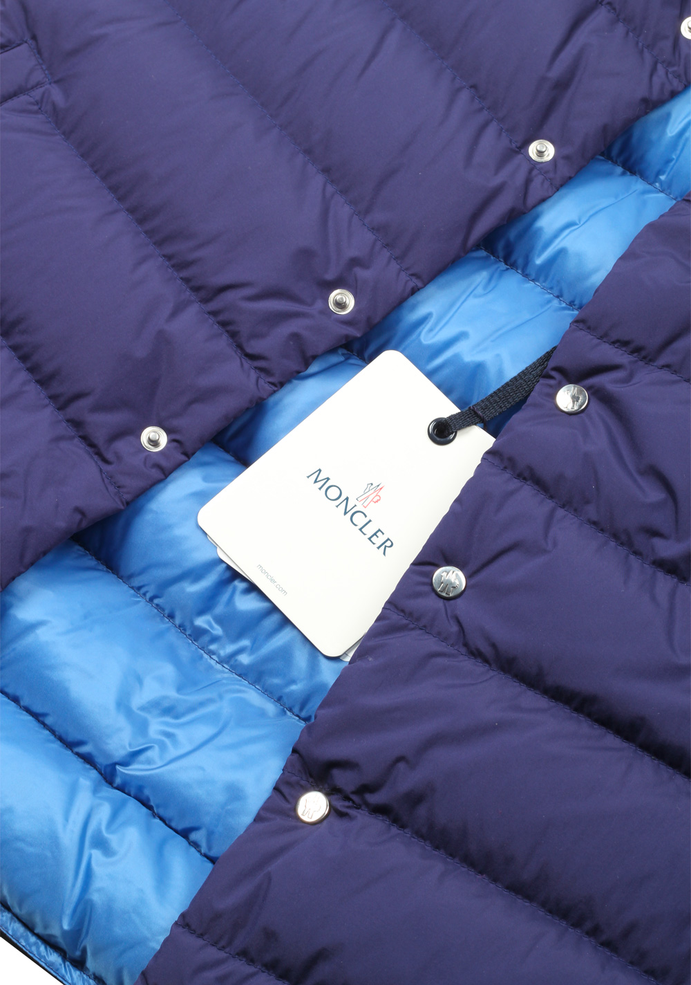 Moncler Blue Febe Gilet Vest Size 2 / M / 48 / 38R U.S. | Costume Limité