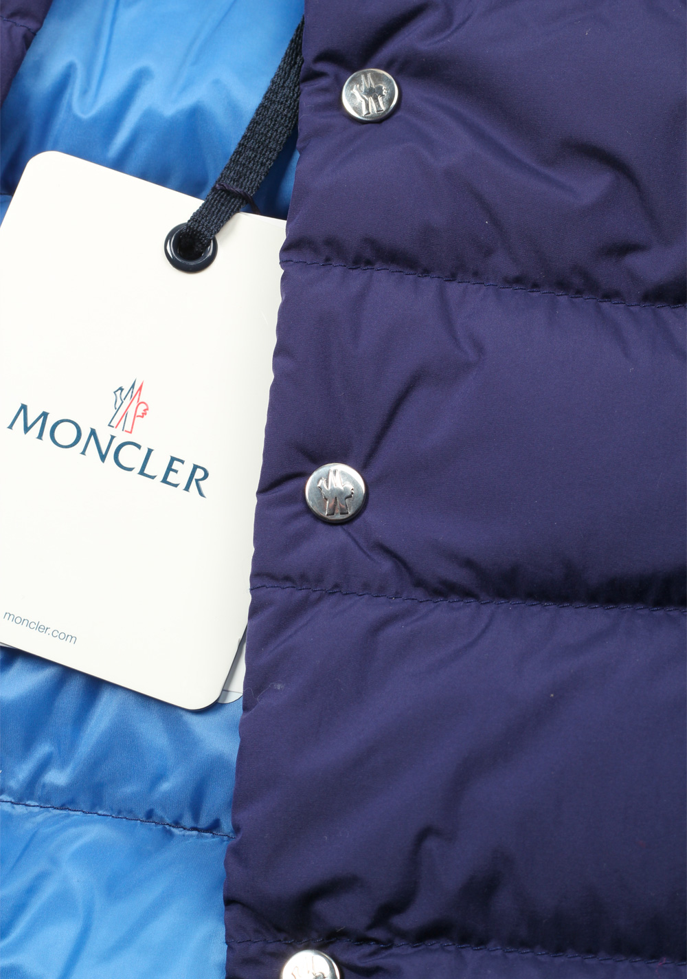 Moncler Blue Febe Gilet Vest Size 2 / M / 48 / 38R U.S. | Costume Limité