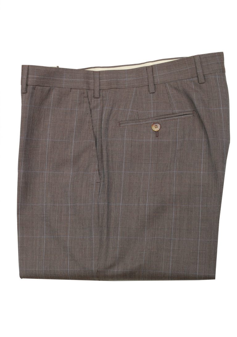 Caruso Gray Checked Trousers Size 56 / 40 U.S. - thumbnail | Costume Limité