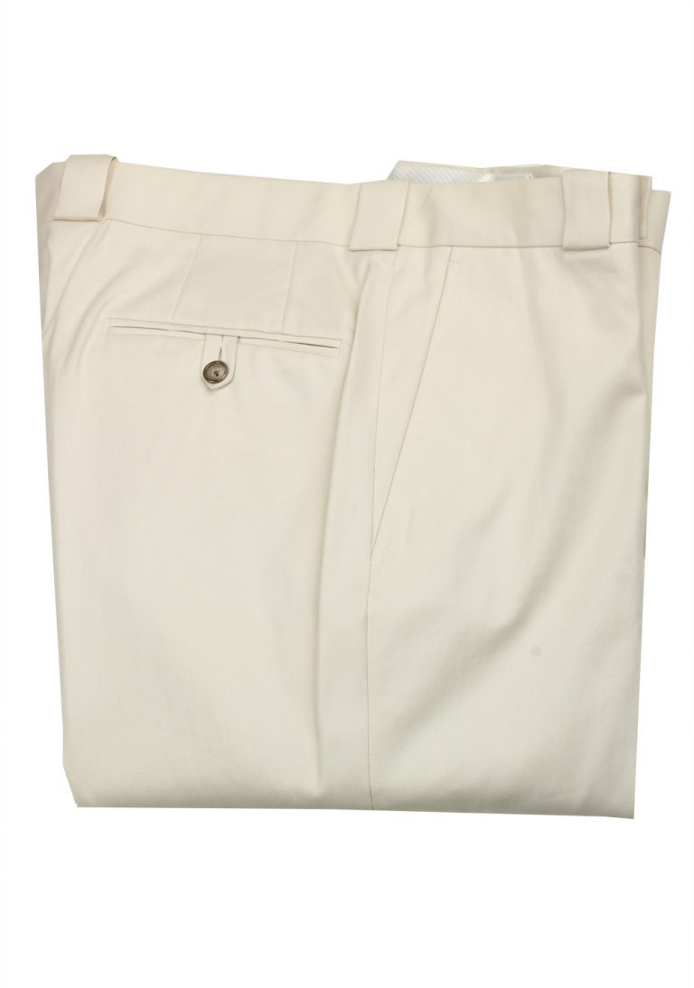 TOM FORD Beige Cotton Trousers Size 56 / 40 U.S. - thumbnail | Costume Limité