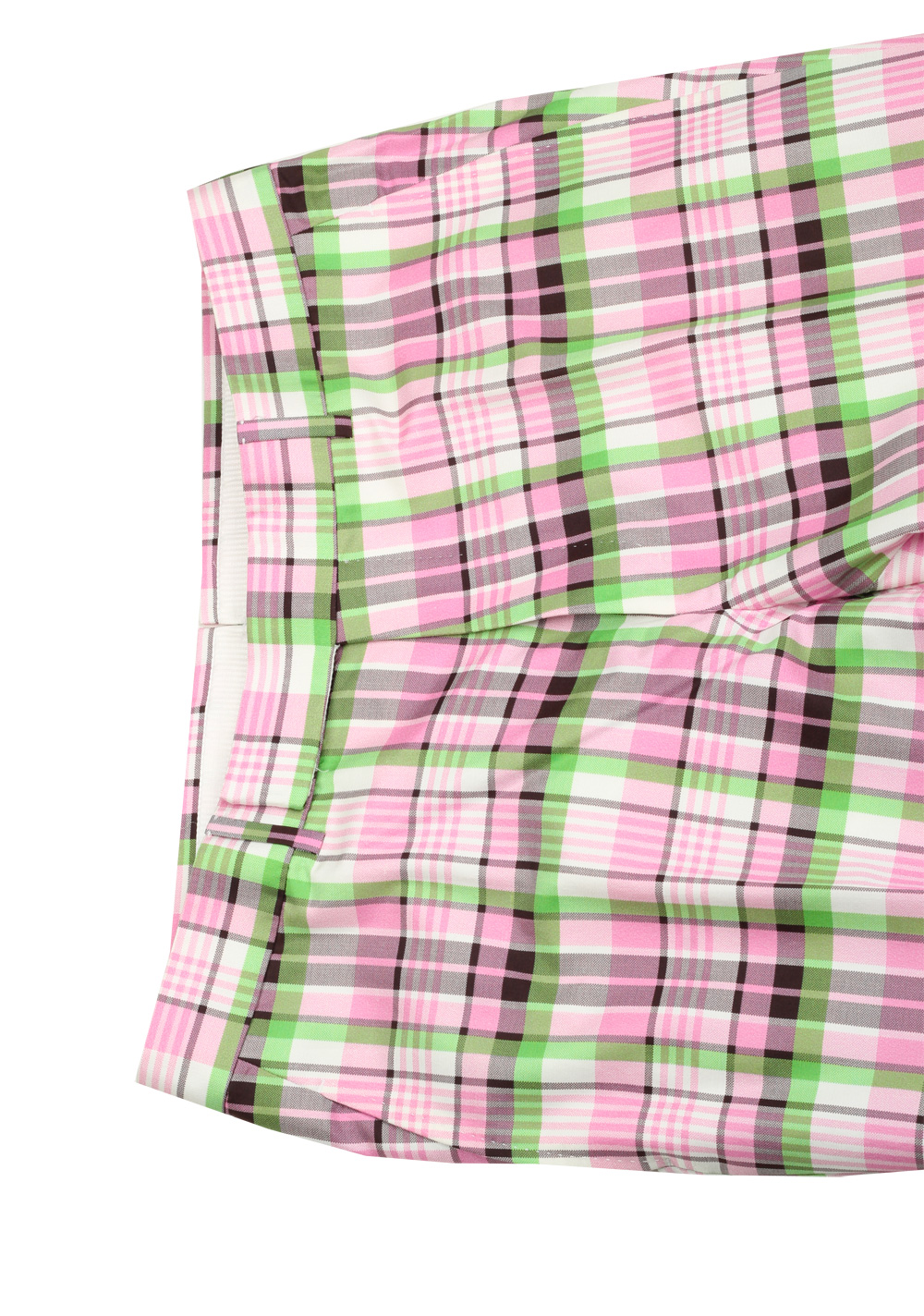 TOM FORD Pink Green Checked Silk Cotton Trousers Size 50 / 34 . |  Costume Limité