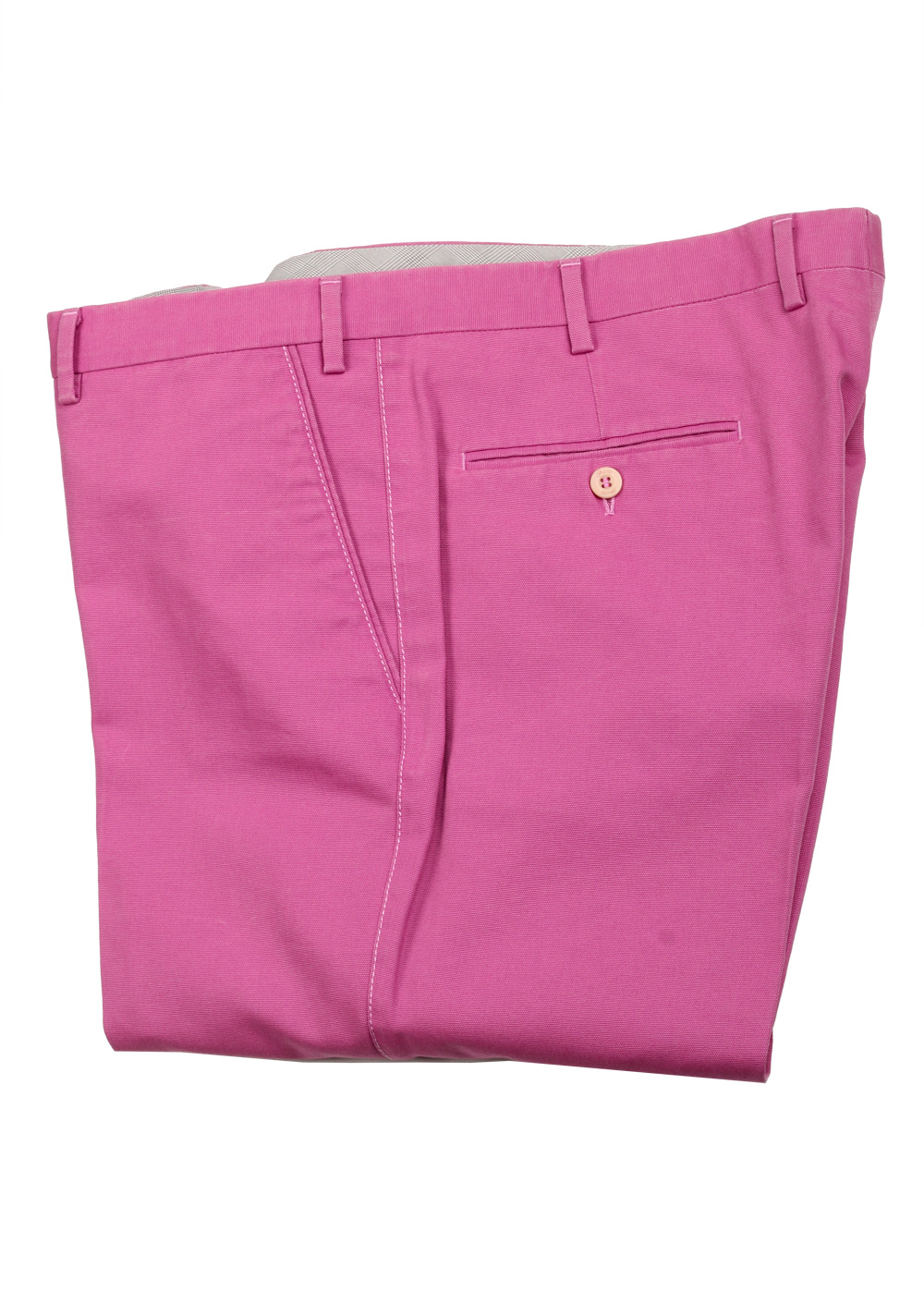 Brioni Pink Cotton Trousers | Costume Limité