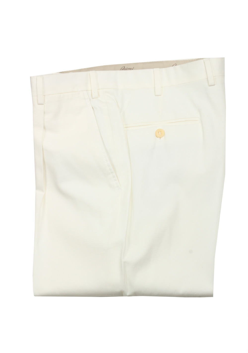 Brioni Off White Trousers Size 52 / 36 U.S. | Costume Limité