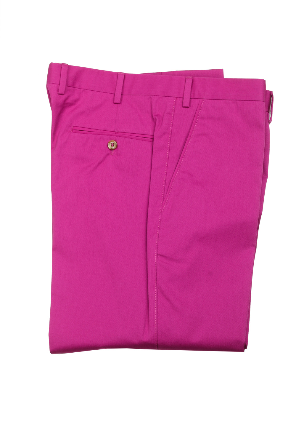Brioni Pink Cotton Trousers Size 52 / 36 U.S. | Costume Limité
