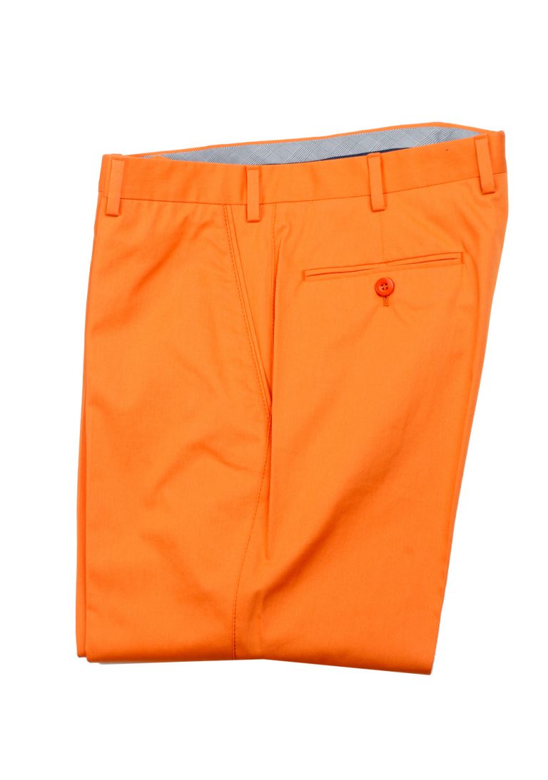 Brioni Orange Trousers Size 48 / 32 U.S. - thumbnail | Costume Limité