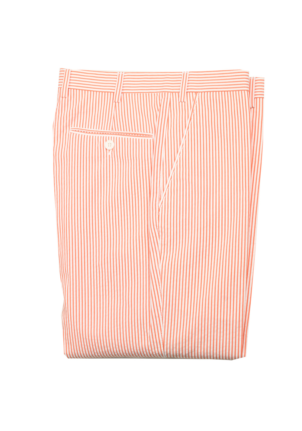 Brioni Pink White Striped Trousers Size 58 / 42 U.S. | Costume Limité