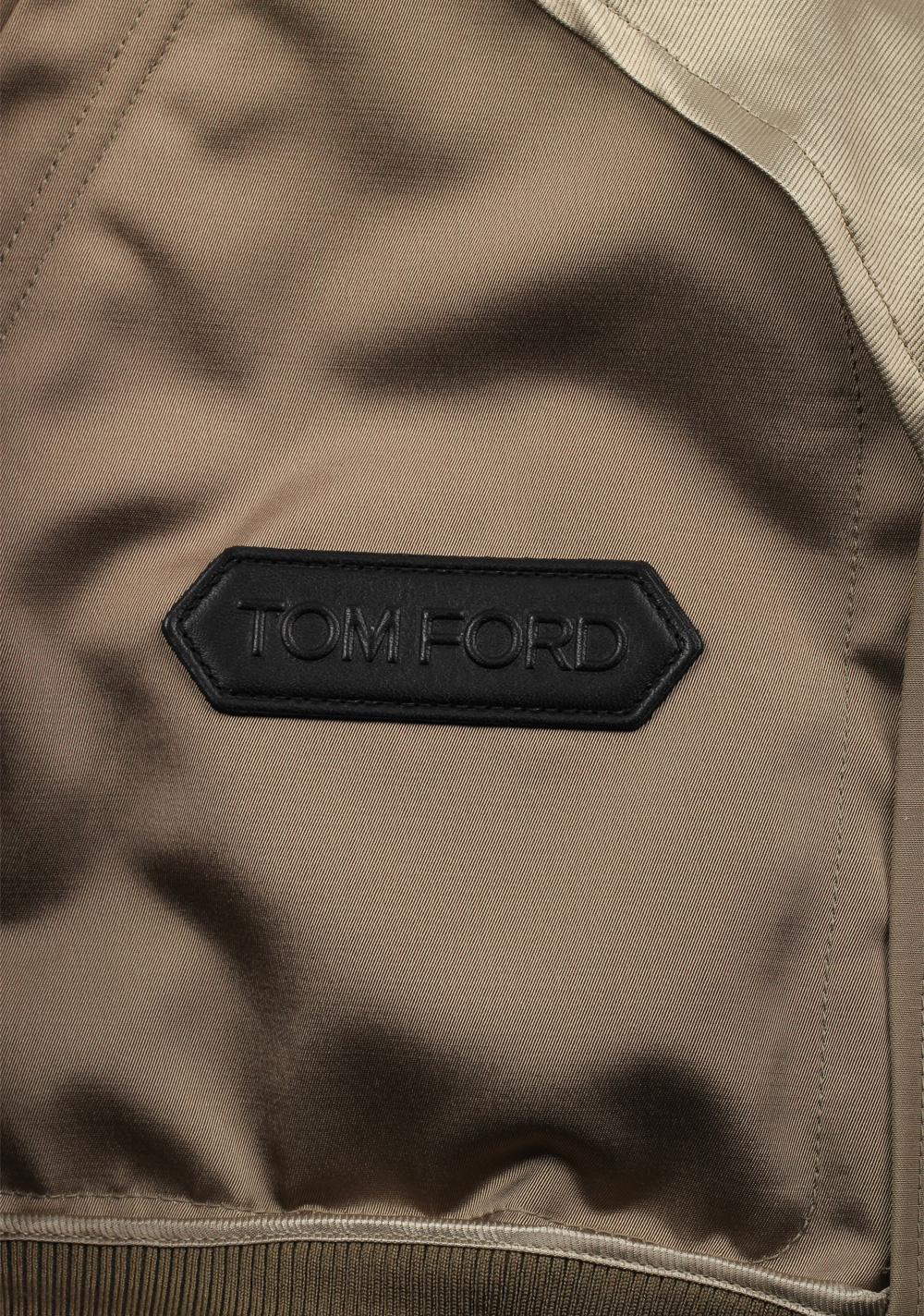 TOM FORD Beige Zipper Bomber Jack | Costume Limité