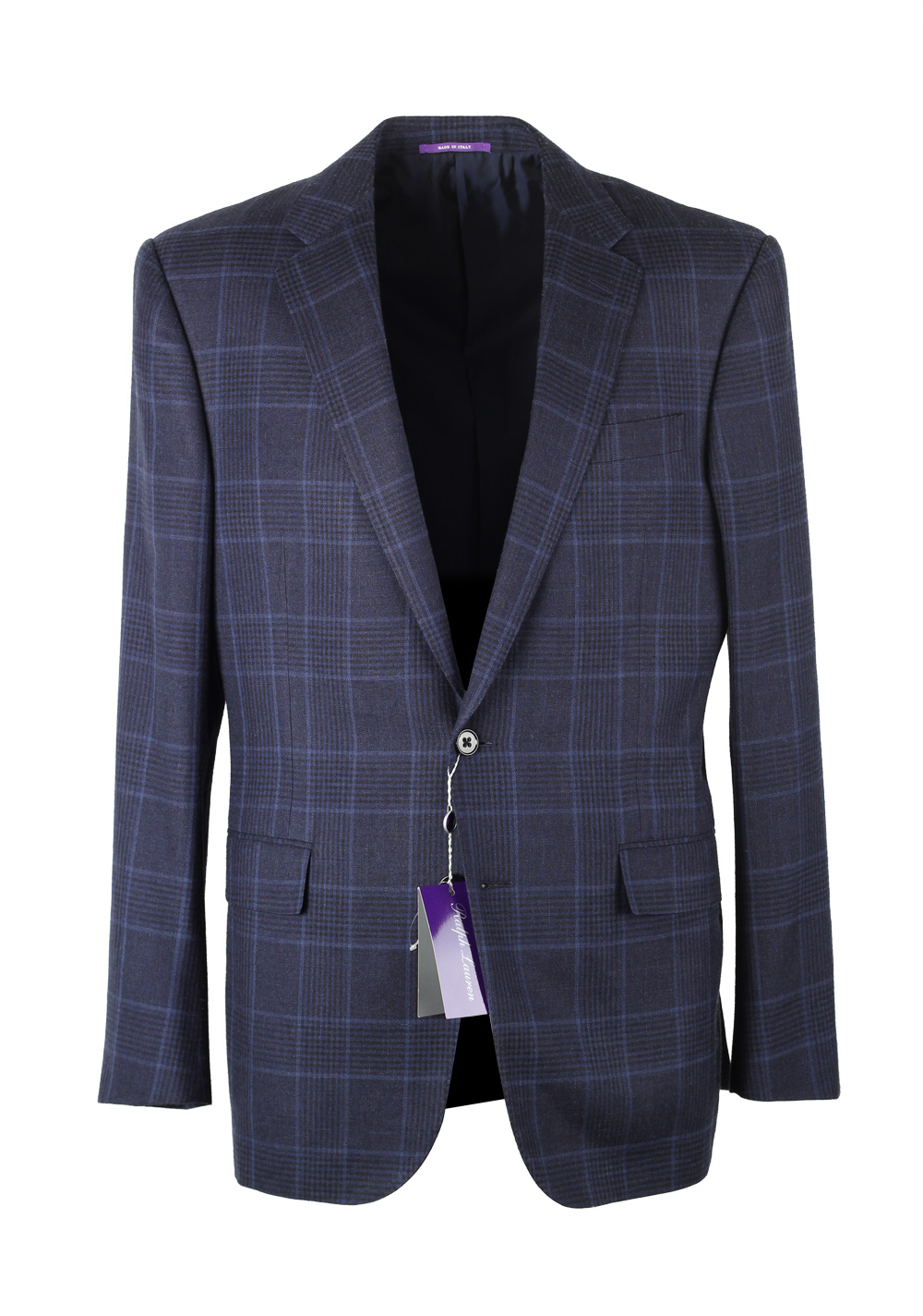 Ralph Lauren Purple Label Checked Blue Sport Coat Size 50 / 40R U.S. | Costume Limité