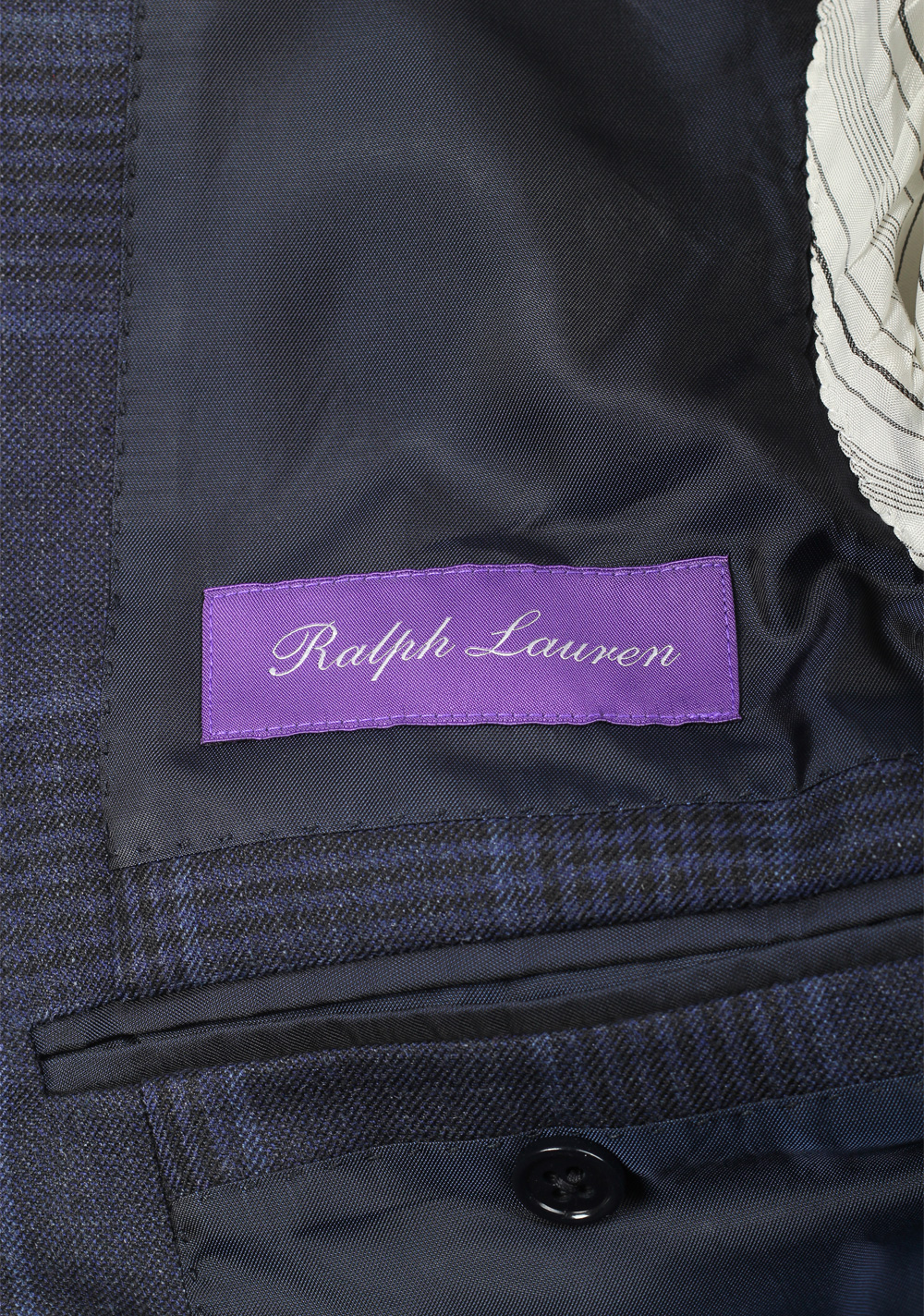 Ralph Lauren Purple Label Checked Blue Sport Coat Size 50 / 40R U.S. | Costume Limité