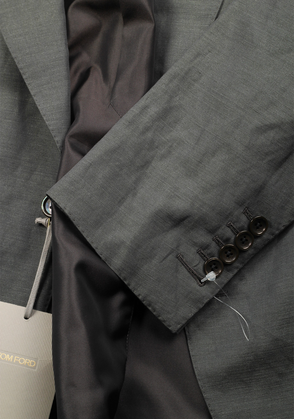 TOM FORD Shelton Greenish Gray Suit Size 54 / 44 U.S. | Costume Limité