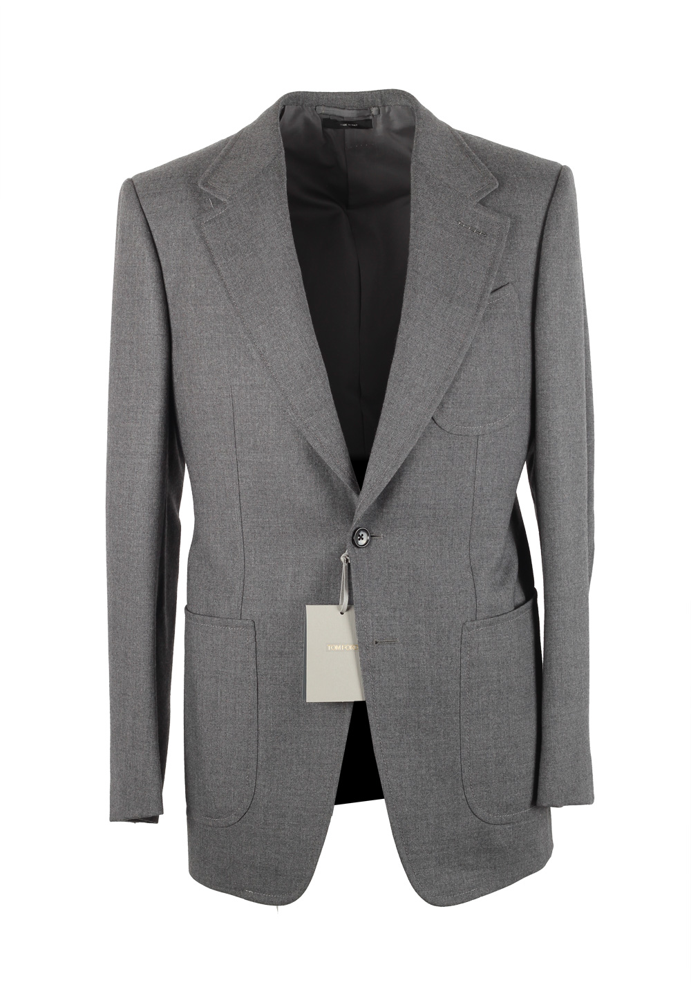 TOM FORD Shelton Gray Suit Size 46 / 36R U.S. In Wool | Costume Limité