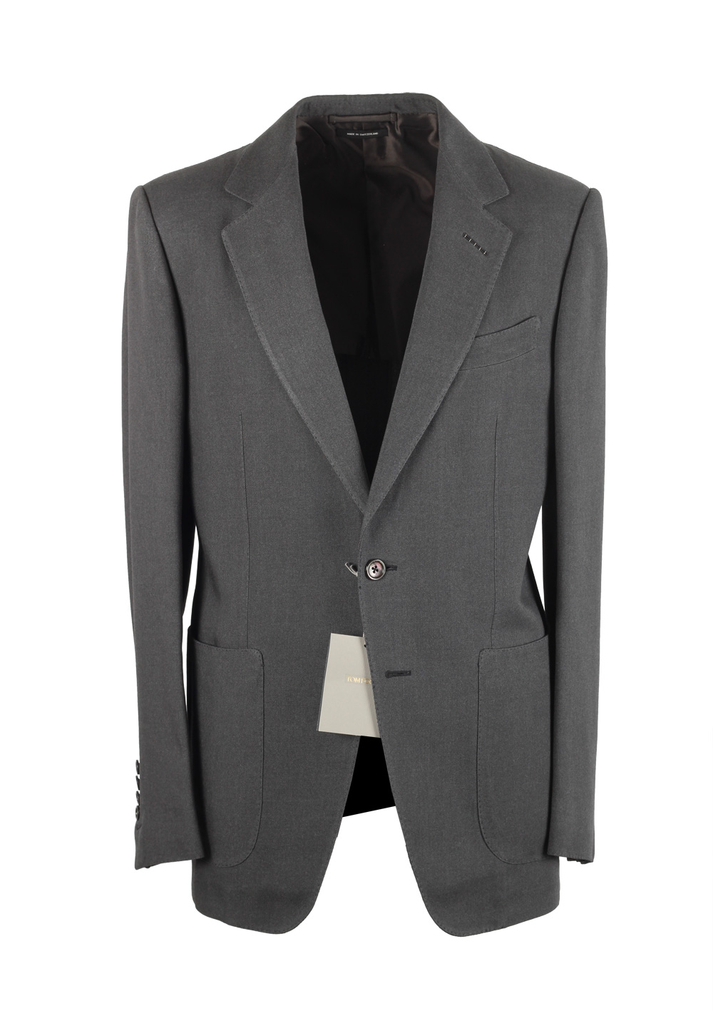 TOM FORD Buckley Gray Suit Size 48 / 38R U.S. In Wool | Costume Limité