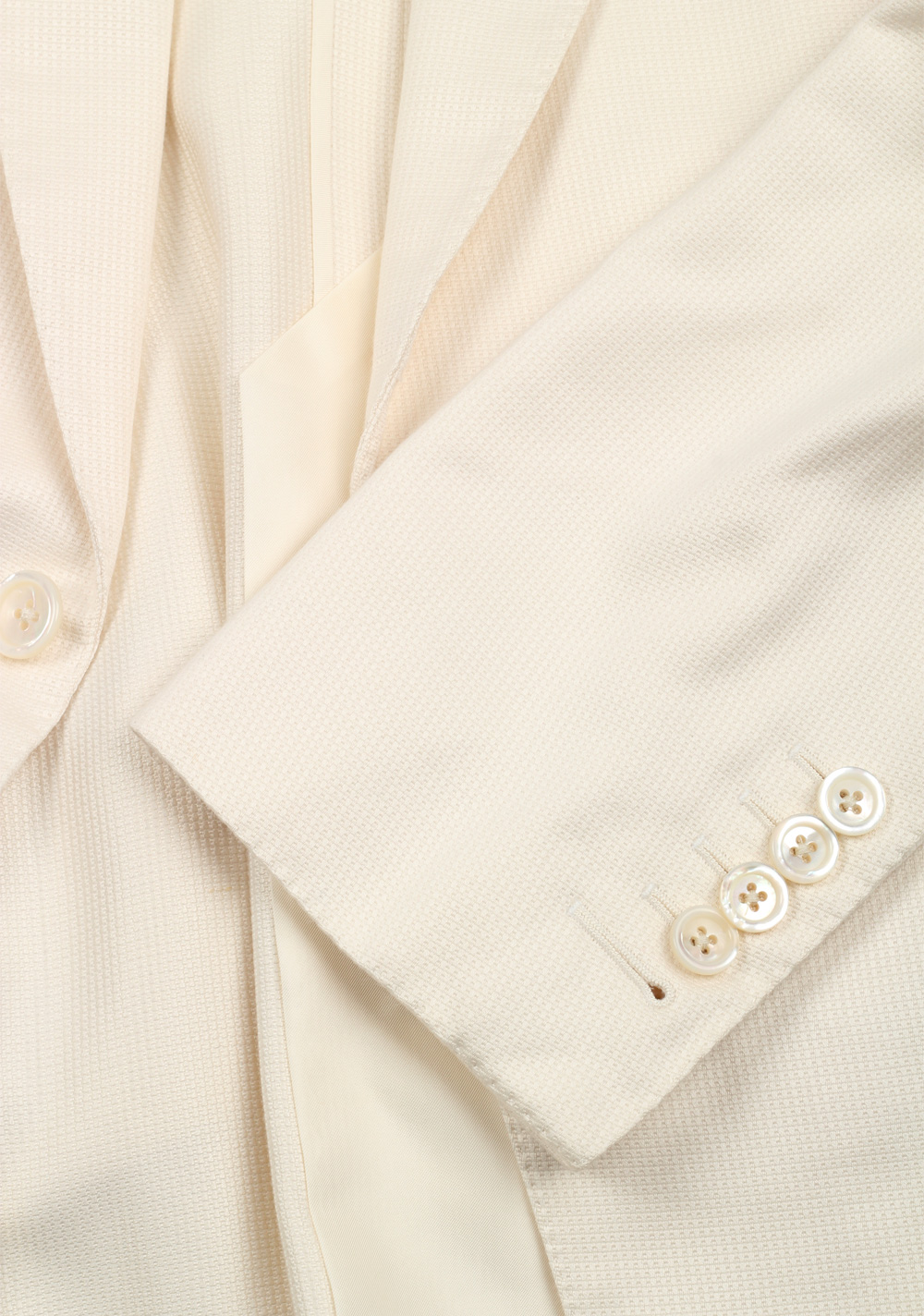TOM FORD Buckley Off White Suit Size 48 / 38R U.S. Silk Cotton | Costume Limité