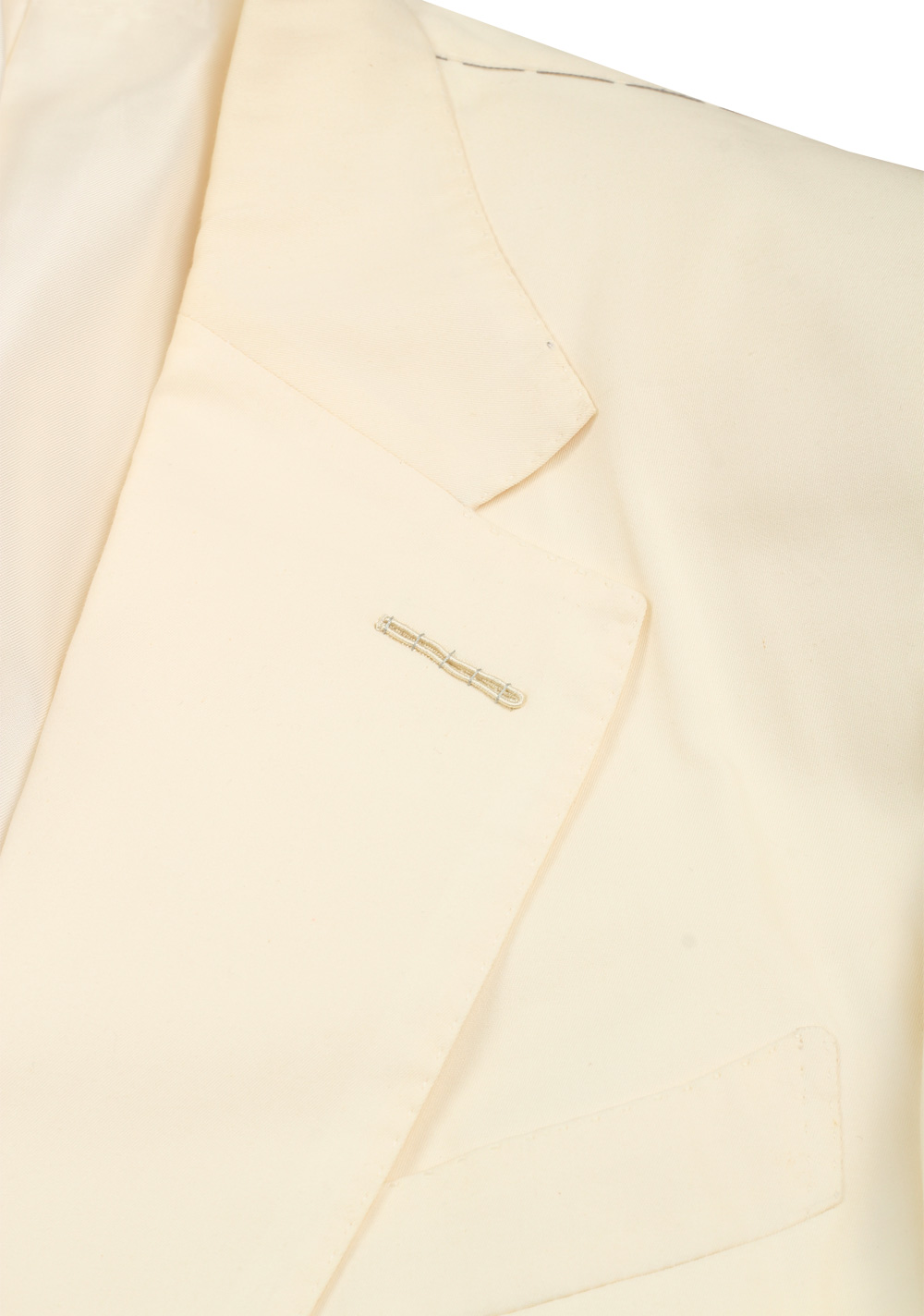 TOM FORD Windsor Off White Suit Size 50 / 40R U.S. Cotton Silk Fit A | Costume Limité