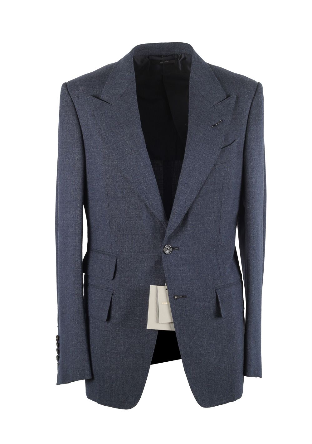 TOM FORD Shelton Blue Suit Size 46 / 36R U.S. In Wool Silk | Costume Limité